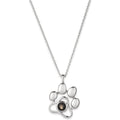 OPALSTOCK Personalized Pet Photo Necklace Custom Photo Charm Projection Necklace Dog Cat Paw Pendant Pet Memorial Jewelry