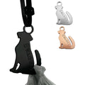 Swaggly Cute Dog Poop Bag Holder For Leash Funny Labrador Shaped Pet Waste Bag Dispenser With Secure Velcro Strap Black
