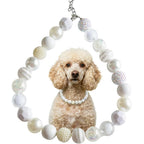 Rudra Retails Bubblegum Dog Collar Necklace With Chunky Twenty Millimeter Candy Beads And Adjustable Stainless Steel Chain Sparkling Pet Jewelry Accessory