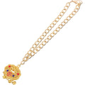 Hemoton Pet Metal Longevity Lock Pendant Bell Necklace Adjustable Traditional Chinese Style Festive Jewelry Collar For Cats And Dogs