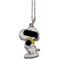 TCB Creations Snoopys Dog Holding Woodstock Standing Metal Pendant Necklace With Twenty Inch Chain