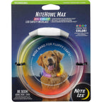 Nite Ize NiteHowl Max Rechargeable LED Safety Necklace Glow Collar For Long And Fluffy Coats Disc-O Select One Size Adjustable