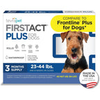 TevraPet FirstAct Plus Flea And Tick Topical Treatment For Medium Dogs Twenty Three To Forty Four Pounds Three Monthly Doses
