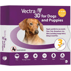 Vectra 3D Flea And Tick Prevention For Extra Small Dogs Five To Ten Pounds Fast Acting Waterproof Topical Treatment Three Month Supply