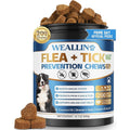 Cudory Weallin Flea And Tick Prevention For Dogs Chicken Flavor Natural Oral Soft Chews Supplement 200 Count Bottle
