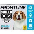 Frontline Shield Flea And Tick Treatment For Medium Dogs Weighing Twenty One To Forty Pounds Waterproof Topical Monthly Spot On Pack Of Three Count