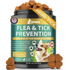 YOTANGO Flea And Tick Prevention For Dogs And Puppies Chicken Flavor Natural Supplement Chewable Soft Treats Skin And Coat Support Two Hundred Count