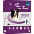 Vectra 3D Flea And Tick Prevention For Medium Dogs Twenty One To Fifty Five Pounds Topical Treatment Six Doses Six Month Supply