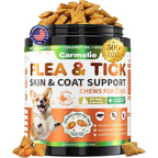 Supa Paws Flea And Tick Prevention For Dogs Chewables Five Hundred Count Dog Flea And Tick Treatment With Multivitamins Chicken And Krill Flavor