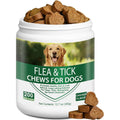 ColEaze Flea And Tick Chewable For Dogs 200 Count Natural Yeast Omega 3 Supplement For Skin Coat And Immune Support