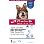 Elanco K9 Advantix Flea Tick And Mosquito Prevention For Extra Large Dogs Over 55 Pounds Topical Flea Drops Two Treatments Supply