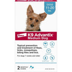 K9 Advantix Flea Tick And Mosquito Prevention For Medium Dogs 11 To 20 Pounds Monthly Topical Drops Pest Treatment Two Treatments
