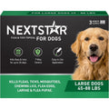 NEXTSTAR Flea And Tick Prevention For Large Dogs Fast Acting Waterproof Topical Drops Three Monthly Doses