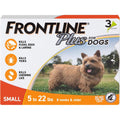 Frontline Plus Flea And Tick Spot Treatment For Small Breed Dogs 5 To 22 Pounds Orange Variant 3 Doses Pack
