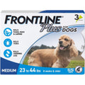 Frontline Plus Flea And Tick Spot Treatment For Medium Breed Dogs Weighing 23 To 44 Pounds Blue Pack Topical Solution Count Of 3