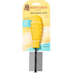 Burt's Bees For Pets Dual Sided Flea Comb With Recycled Coastal Plastic Handle 6 Inch Grooming Tool For Dogs And Cats