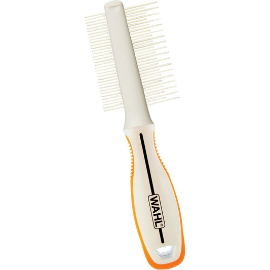Wahl Premium Flea, Hair Pick, And Finishing Comb For Dogs And Cats With Ergonomic Non-Slip Grip For Professional Pet Grooming - Model 858503