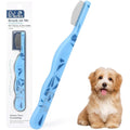 Histotree Blue Curved Small Dog And Cat Grooming Comb For Eye Tear Stains And Fine Hair Detangling, 12.4 Centimeter Metal Tool