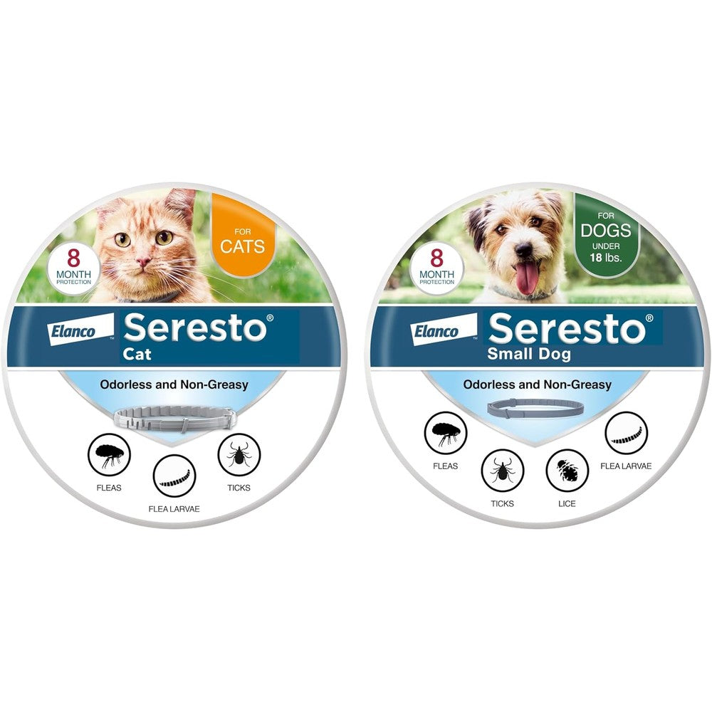 Bayer Seresto Flea And Tick Treatment And Prevention Collar For Small Dogs Under 18 Pounds And Cats 8 Months Protection