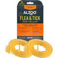 Alzoo Flea And Tick Dog Collar For Medium Dogs 16 To 40 Pounds 100 Percent Plant Based Active Ingredients Waterproof 4 Months Protection Pack Of 2