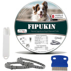 Fipukin Flea And Tick Collar For Large Dogs 2 Pack 8 Month Waterproof Protection With Natural Essential Oils Including Grooming Comb And Tick Remov...
