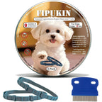 Fipukin Flea And Tick Collar For Small Dogs 2 Pack With 8 Month Waterproof Protection And Included Comb