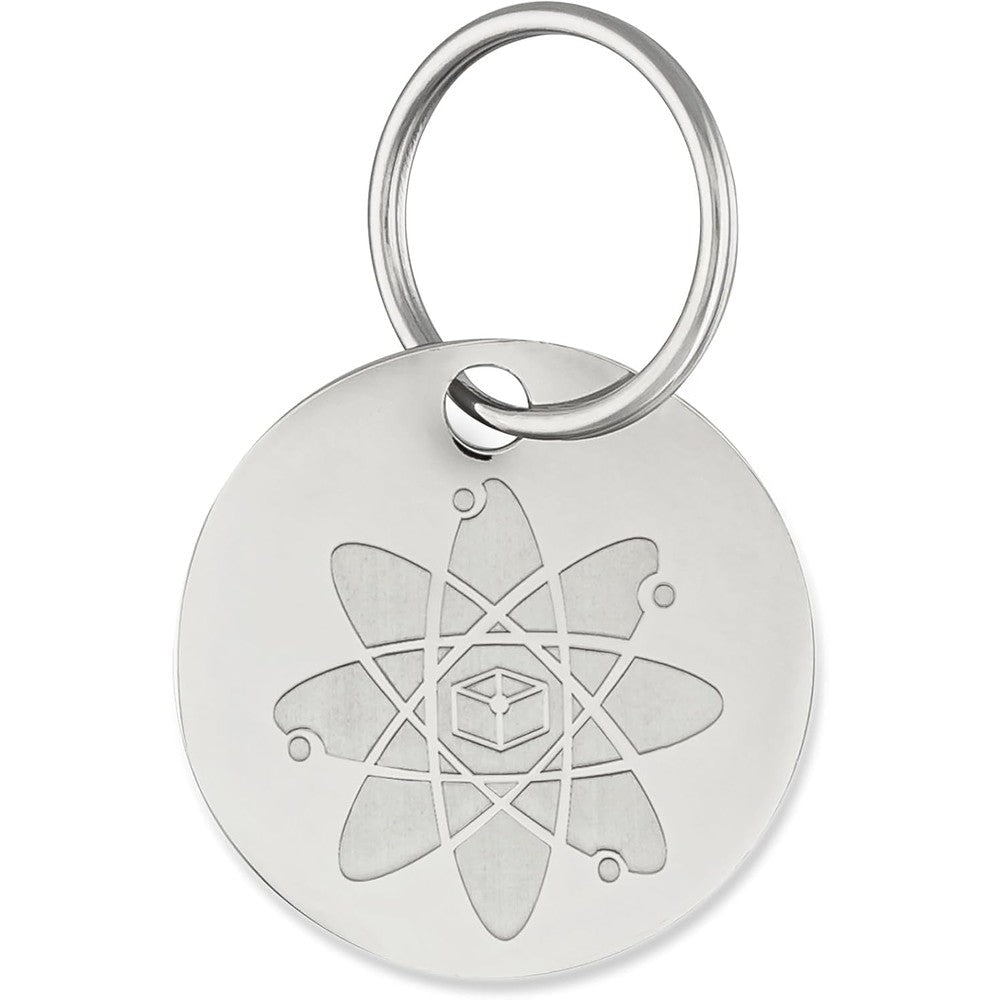BioPower Pet Shield Natural Flea And Tick Repellent Collar Tag For Dogs And Cats Stainless Steel Pendant 12 Months Protection