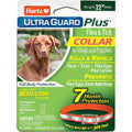 Hartz UltraGuard Plus Flea And Tick Collar For Dogs And Puppies Reflective Orange 7 Month Protection Up To 22 Inch Neck