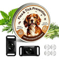 Trihood Natural Flea And Tick Prevention Pendant For Dogs Waterproof Repellent Tag With 2 Silicone Buckles And 4 Refills For All Breeds