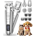 Oneisall 4-In-1 Cordless Dog Grooming Kit With Paw Trimmer And Nail Grinder For Small And Medium Pets With Thick Hair And Low Noise Operation