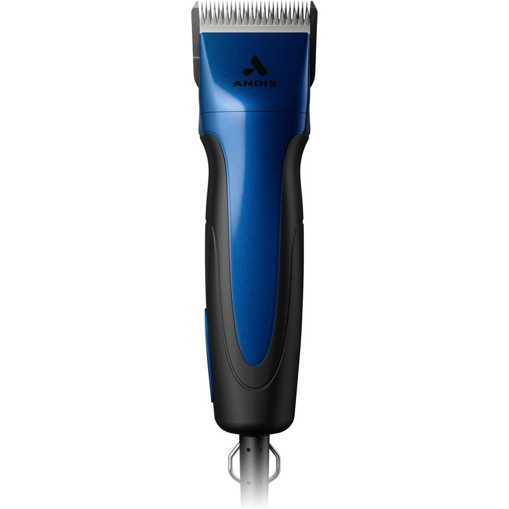 Andis Excel Pro Animal 5 Speed Detachable Blade Clipper Kit Professional Dog Grooming Rotary Motor Soft Grip Housing Blue 68520