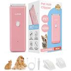 Tawiijou Low Noise Pet Clippers For Dog Hair Grooming Rechargeable Cordless Cat Shaver With Ceramic Blade And Two Guide Combs