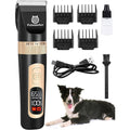 Petsaunter Dog Clippers For Grooming 4 Speed And LCD Low Noise Electric Hair Trimmer For Thick Coats C95