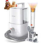 Simple Way Dog Grooming Vacuum Kit For Shedding Pet Hair Remover With Quiet Suction Six Attachments Ivory Variant