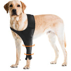 Pawfun Dog Recovery Sleeve For Front Leg Breathable Anti Licking Pet Elbow Protector For Joint Pain Injury Wound Care Left Leg Three Extra Large