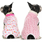 Miaododo 2 Packs Pet Dog Recovery Onesie Suit For Dogs And Cats After Surgery Abdominal Wounds Cone Alternative White Flower Medium