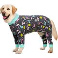 Miaododo Dog Pajamas Jumpsuit And Surgery Recovery Suit For Medium Large Dogs Lightweight Full Belly Coverage Onesie Dark Gray Size 30