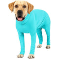 Parderry Dog Onesie After Surgery Recovery Suit Lightweight Breathable Post Operative Body Jumpsuit Anti Licking For Female And Male Dogs Blue Medium