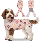 Pelukoa Recovery Suit For Dogs And Cats, Soft Surgery Onesie Alternative To Cone For Spay Neuter And Abdominal Wounds, Pink, Small