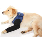 Coodeo Dog Recovery Suit Abrasion Resistant Front Leg Injury Sleeve Waterproof Cone Collar Alternative For Large Dogs Blue Extra Extra Large