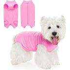 Coppthinktu Dog Surgery Recovery Suit For Abdominal Wounds And Spay Neuter Support Pink Medium Size
