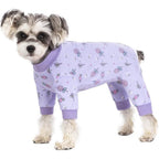AITOLI Dog Surgery Recovery Suit Long Sleeve Cotton Post Operative Wound Bandage Pajamas Bodysuit For Small Dogs And Cats Lollipop Pattern