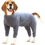 Dotoner Dog Recovery Suit For Abdominal Wounds After Surgery Postoperative Shirt And Pet Pajamas Comfort Alternative To Cone Large Grey