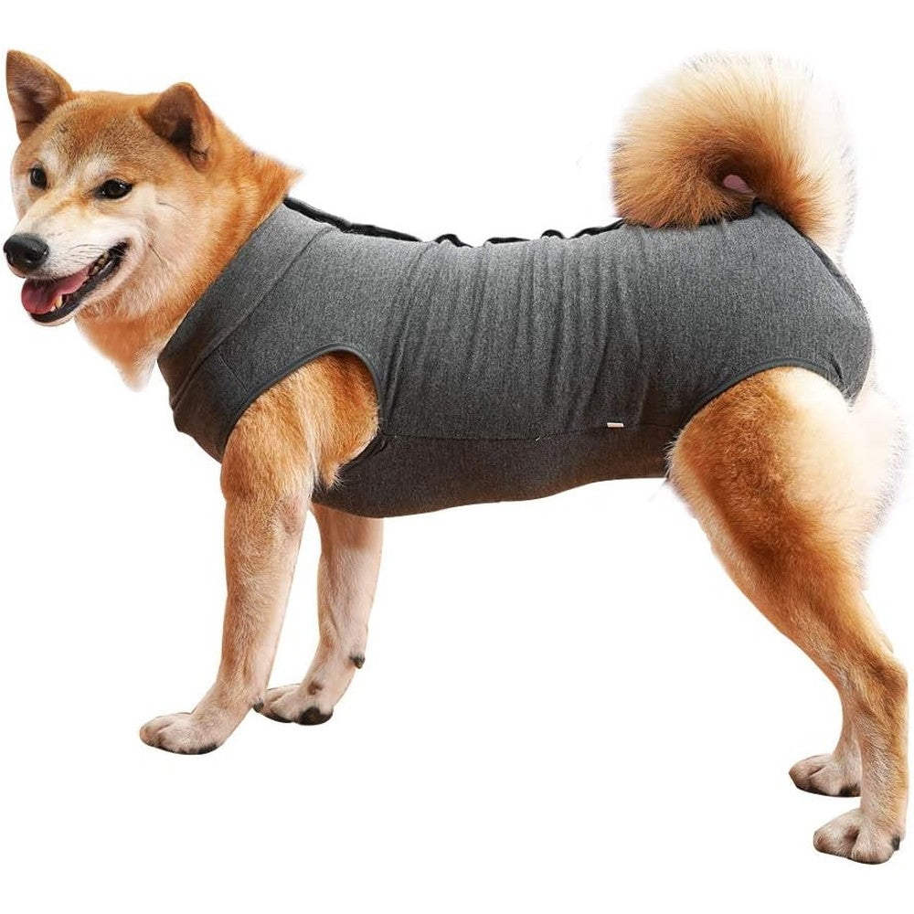 Dotoner Dog Recovery Suit Abdominal Wound Protector Puppy Surgical Clothes Post Operative Vest Substitute E Collar And Cone Grey X Large