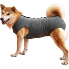 Dotoner Dog Recovery Suit Abdominal Wound Protector Puppy Surgical Clothes Post Operative Vest Substitute E Collar And Cone Grey X Large