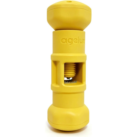 Agelux Bully Stick Holder For Dogs With Metal Teeth Grip And Twist Lock Mechanism For Secure Chewing Safety Device