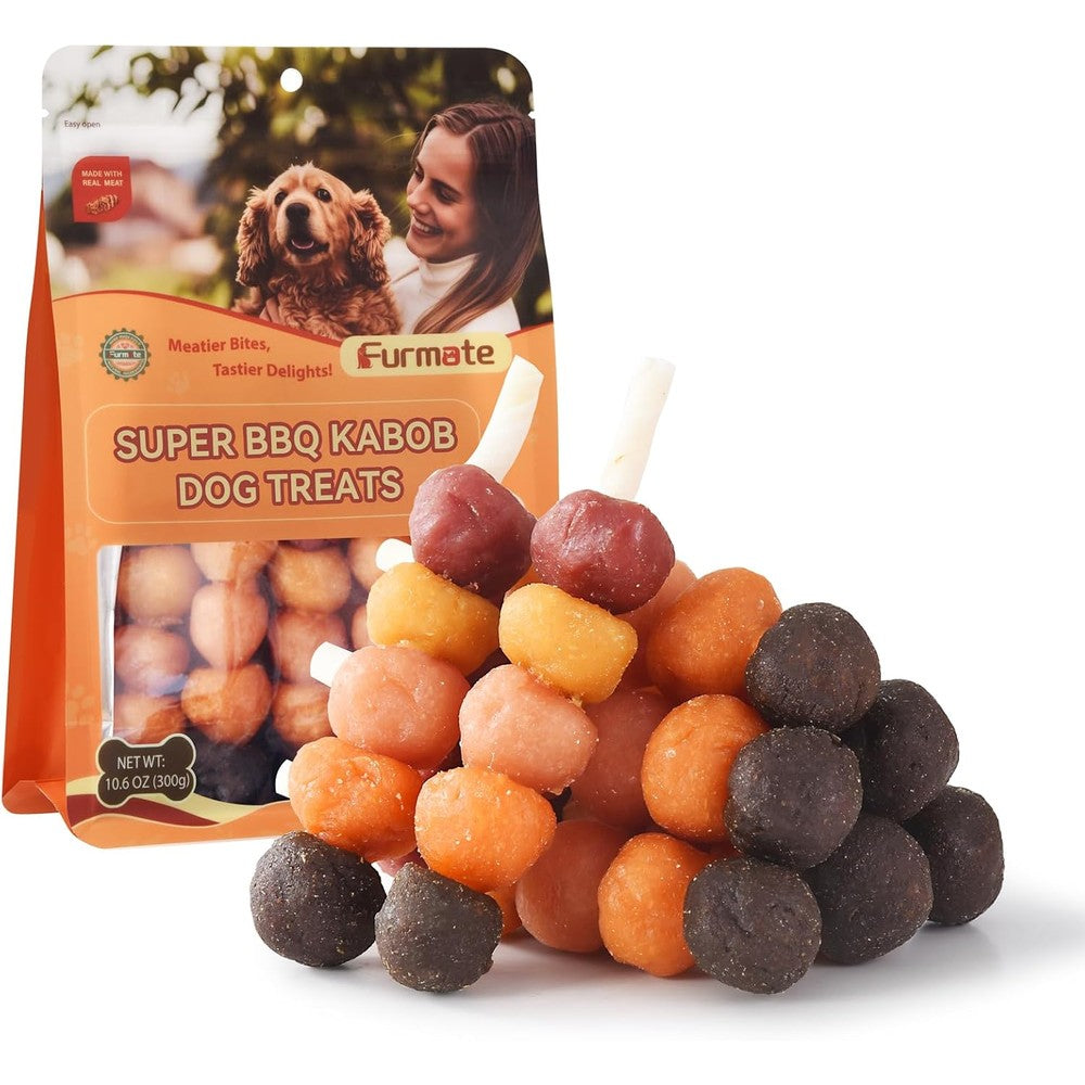 Beloved Pets Kabobs Dog Treats Multi-Flavor Rawhide-Free Chew Sticks With Chicken Duck Beef Sweet Potato And Pumpkin 10.58 Ounces