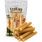 EcoKind Pet Treats Premium Gold Cheese Flavored Churro Chews All Natural Himalayan Yak Cheese Dog Chew For Small To Large Dogs Pack Of 10 Sticks