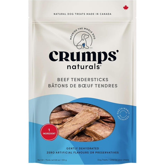 Crumps' Naturals Beef Tender Sticks For Pets Single Ingredient Dehydrated Dog Training Treats 8.8-Ounce