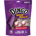 Dingo Goof Balls Chicken And Rawhide Chews Premium Dog Treats For Small Dogs 15 Count